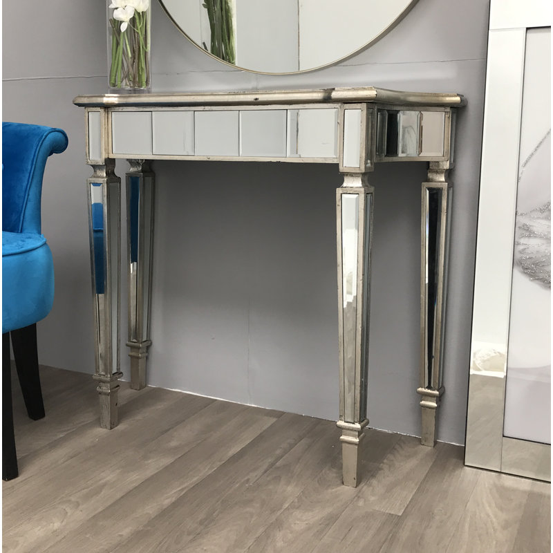 Sandy 90cm Glass Top Console Table
