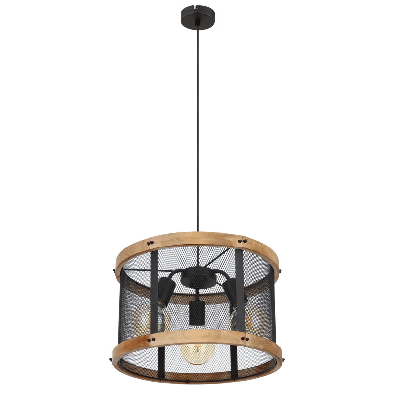 Aidrianna 3 - Light Matte Black Pendant