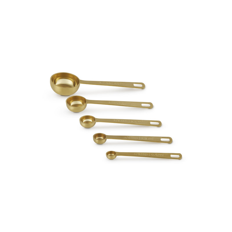 Le Creuset Gold Measuring Spoons - Set of 5