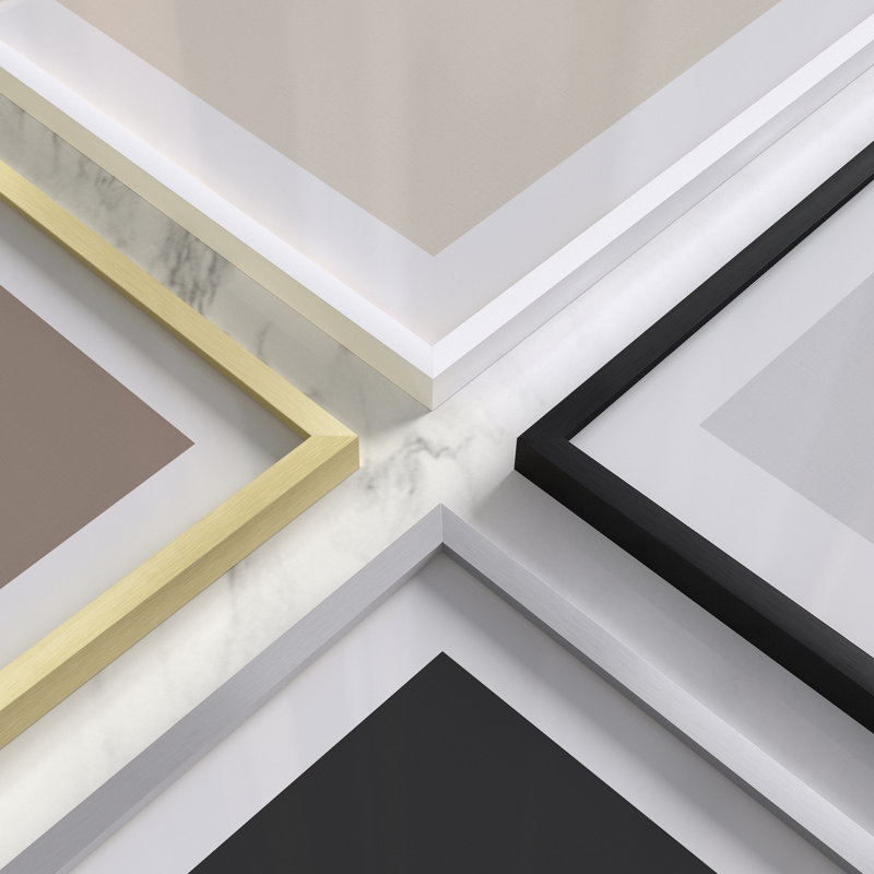 Gold Aluminum 11x17 Picture Frame with Plexiglass Cover