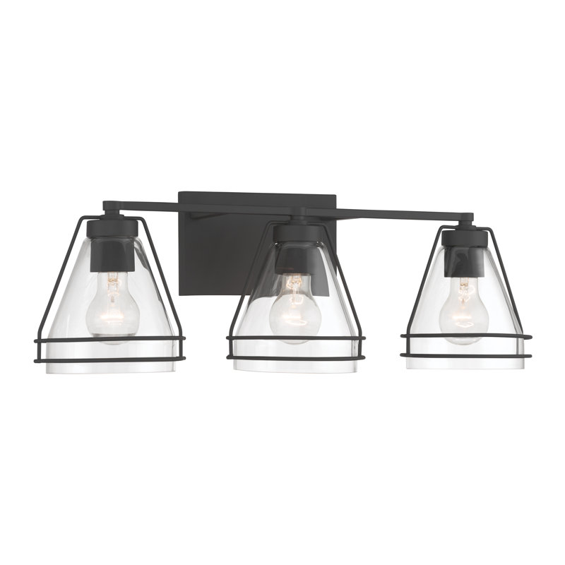 Meuble-lavabo 3 lumières 24,25 po Lorenth, H 8,25 po x l 24,25 po x P 7,25 po, 3 lumières