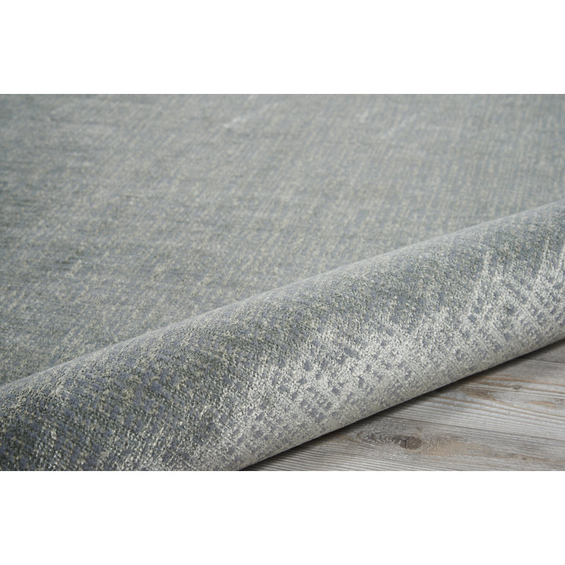 Emberton Solid Colour Wool Area Rug, Rectangle 160 x 226cm