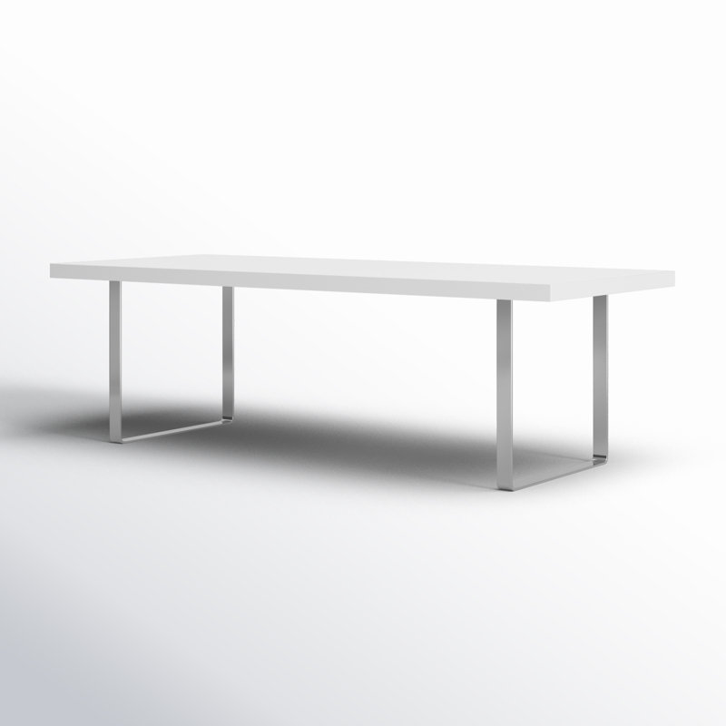Miro Rectangular 94" Conference Table, Chrome, Wenge Oak