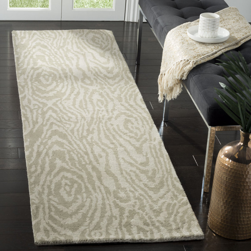 Tapis en laine touffeté à la main Martha Stewart, Tapis de couloir 2 pi 3 po x 8 pi