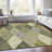 Premium Machine Washable Prisco Olive Rug-1465358460