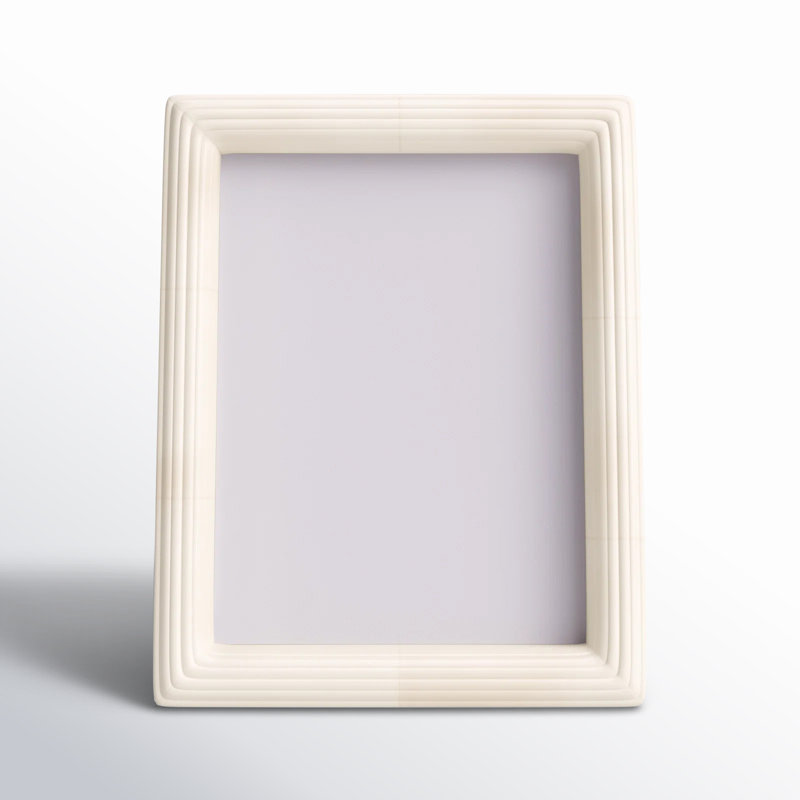 Zuriah Bone Matte Picture Frame, White, 5" x 7"