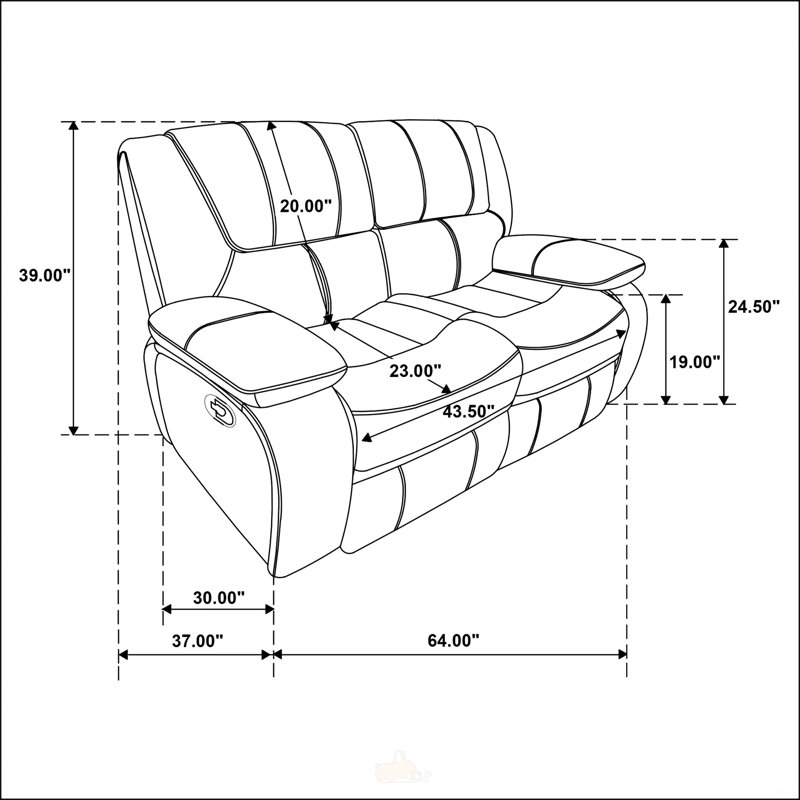 Red 2-Piece Reclining Sofa Set