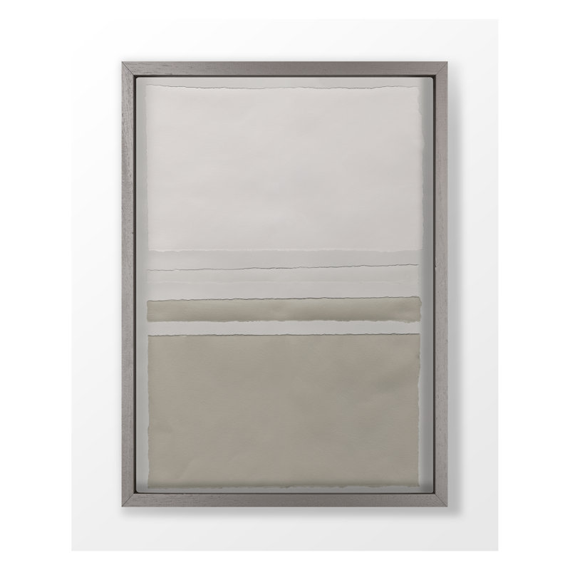 «Neutral Colorblock 5» par Kyle Goderwis, reproduction sur toile flottante, H 62 po x l 45 po