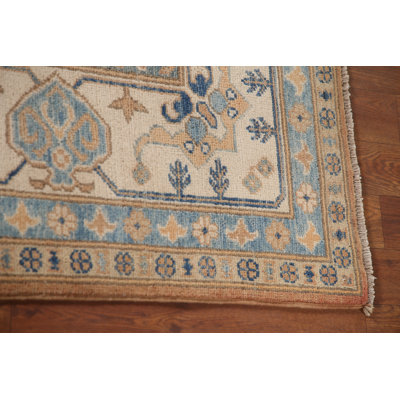 Geometric Kazak Oriental Area Rug 6x9