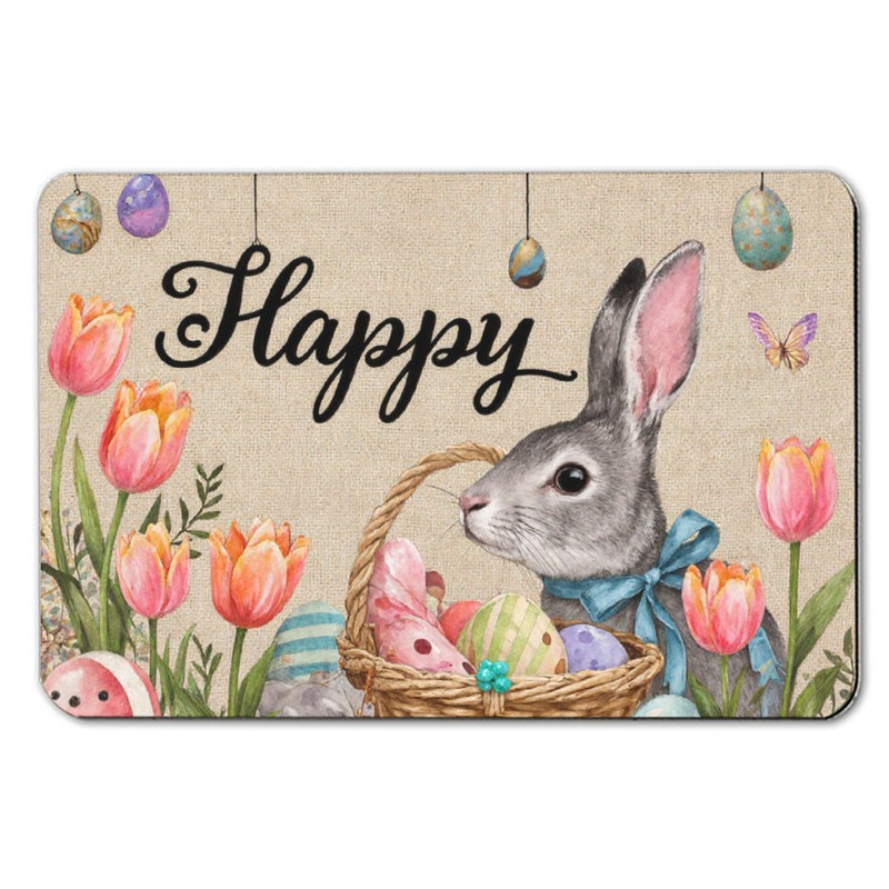 Easter Bunny with Eggs Bath Mat, 36 x 24 inch