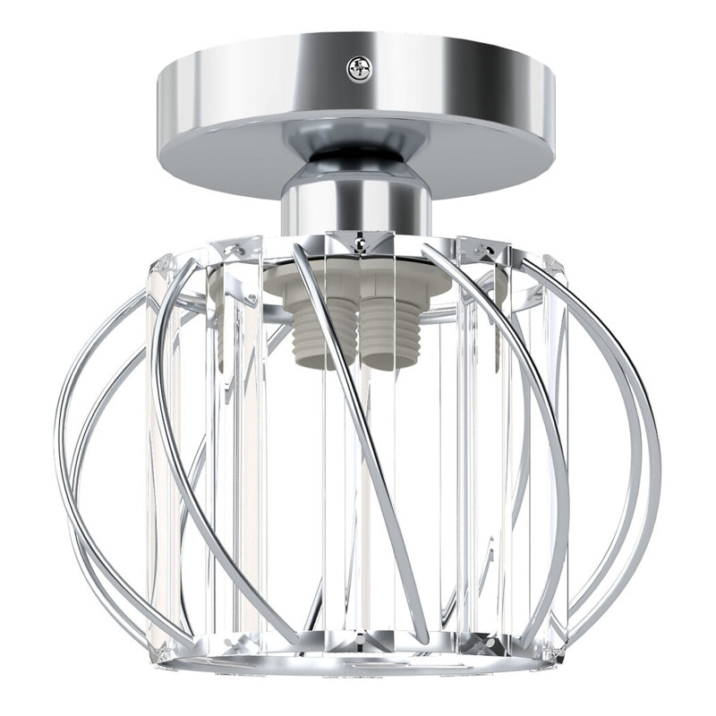 Semi Flush Mount, Silver