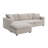Versatile Polyester Sectional Sofa With Convertible Ottoman For All Spaces-175974015