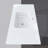 48 Inch Solid Surface Bathroom Vanity Top with Integrated Sink, Slim 0.56" Thick Countertop, Bright White Modern Design, Lightweight & Easy Install