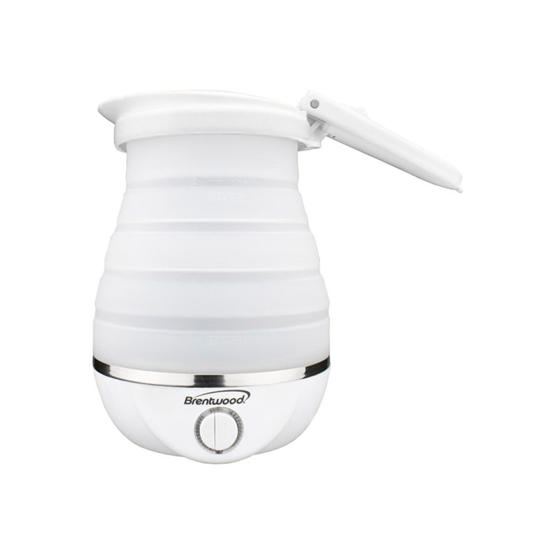 Brentwood 0,8 pte Bouilloire électrique en acier inoxydable, Blanc