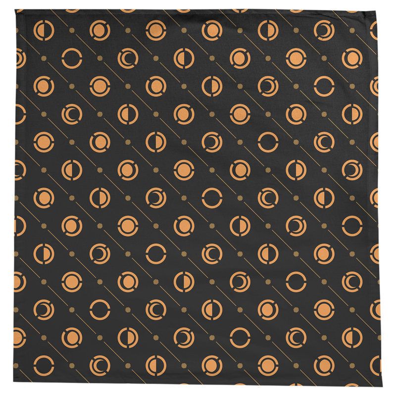 Nappe des phases de lune classiques, Noir/orange