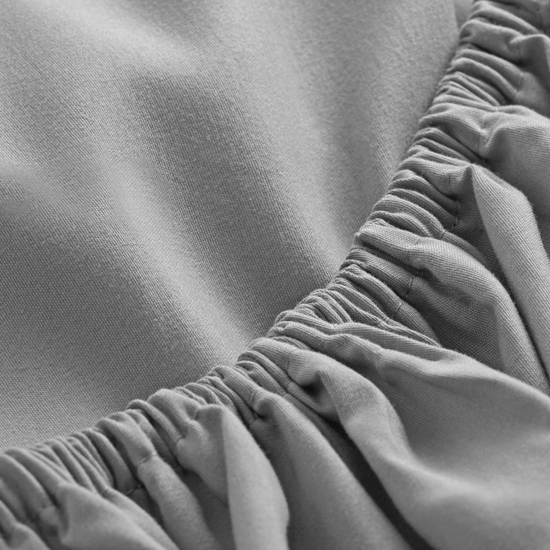 Gray Microfiber Deep Pocket King Fitted Sheet Set