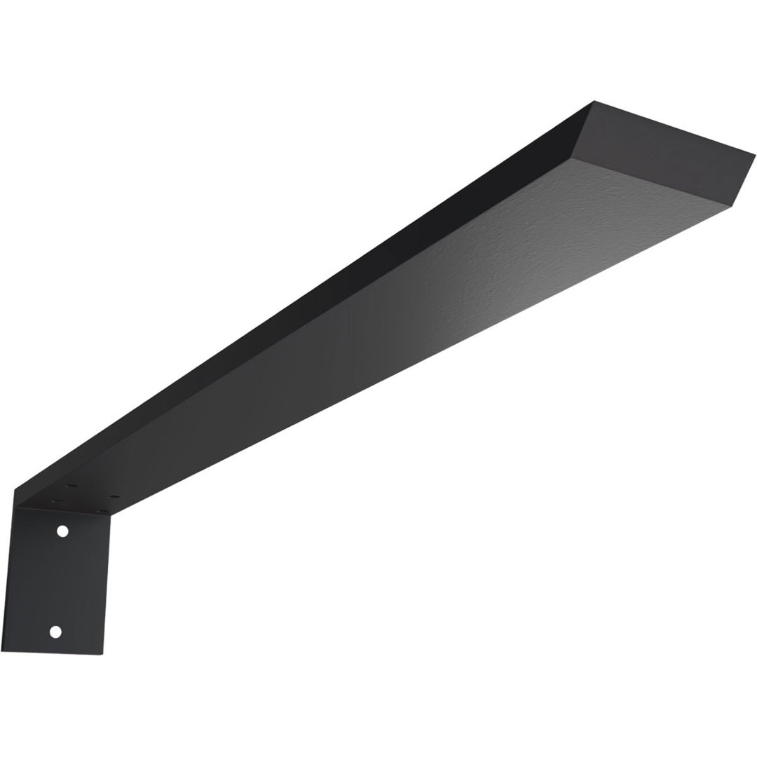 Hidden Support Steel Heavy Duty Bracket W/ Back Plate Ekena Millwork 