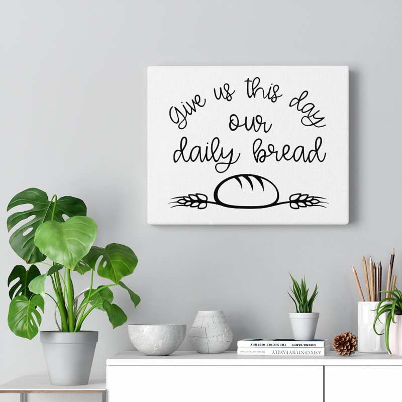 «Our Daily Bread», reproduction d'art murale prête à être accrochée, H 24 po x l 30 po