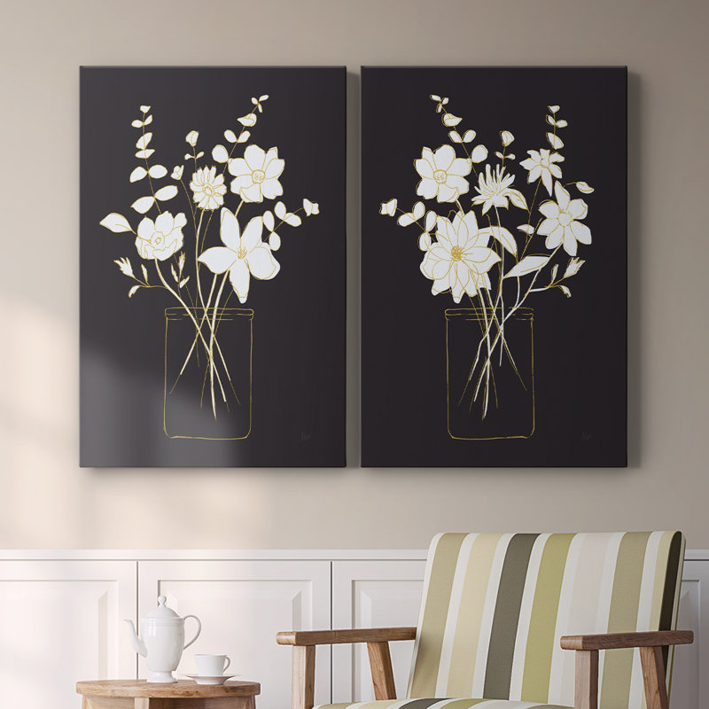 Simply Bold Sketch I-Premium Gallery Wrapped Canvas -Ready to Hang, 60" H x 40" W