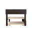 Lit plateforme avec lit gigogne en bois massif Farrah de Three Posts ™-72548243-49622934