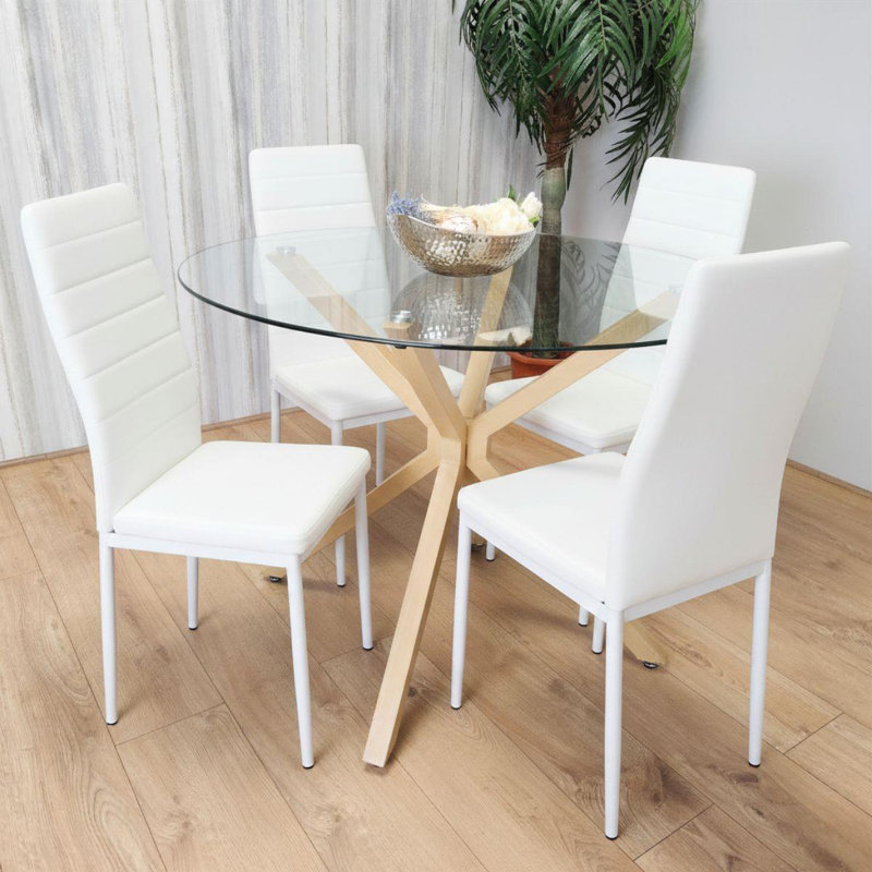 4 - Person Dining Set, White