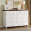 Commode de rangement rustique à 9 tiroirs-1052494735