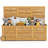 Union Rustic Monsen 10cm W 180L Acacia Deck Box with Wheels in Beige