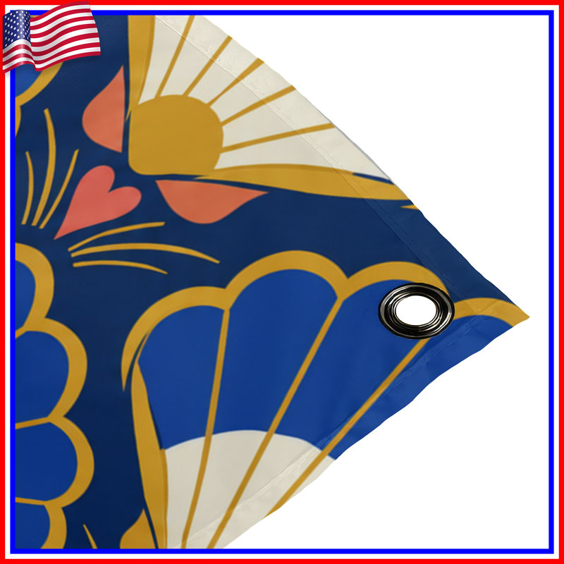 Art Deco Shells Wall Tapestry - Shells Wall Decor, 68in H x80in W with 4 Grommets