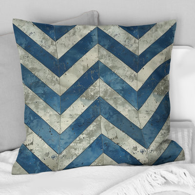 Chevron Charm I - Coussin décoratif à chevrons