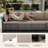  Patio Furniture Set - All-Weather,Water-Resistant - 7 Piece Patio Wicker Rattan Sectional Sofa, Modular Outdoor Conversation Set for Backyard, Garden, Poolside, Balcony-1928765531