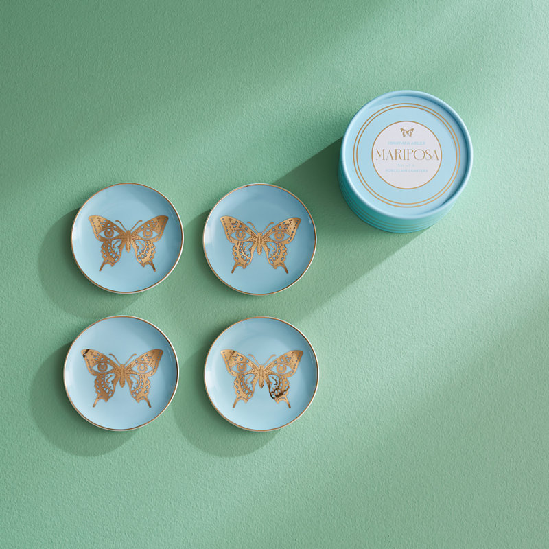 Mariposa Ceramic Round Coaster