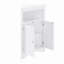 Armoire de buffet, armoire de coin, armoire de coin de plancher de salle de bain avec portes et tablettes, cuisine, salon, armoire de rangement autoportante pour salle de bain-2112640536