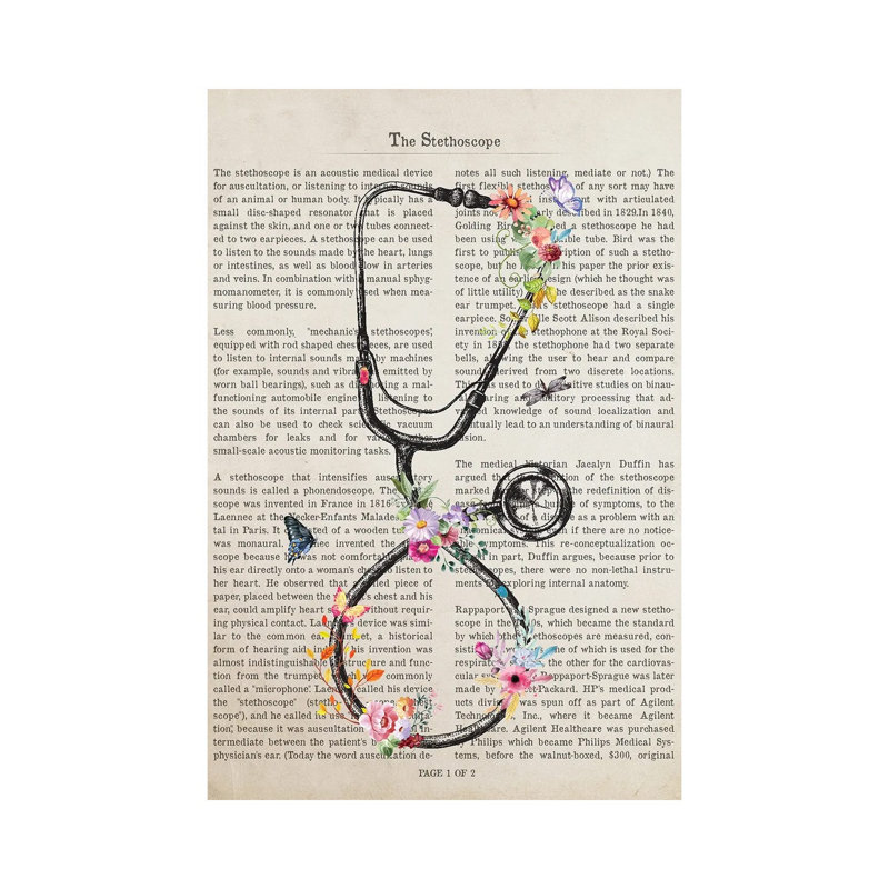 The Stethoscope by Aged Pixel - Wrapped Canvas Print, 30.48 cm H x 45.72 cm W