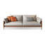 Causeuse-coussin modulable en cuir véritable gris-899730981