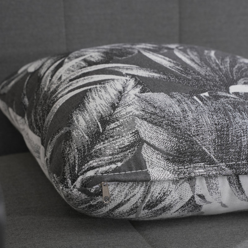 Housse et insert de coussin extérieur d'extérieur, Noir