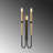 Modern Wall Lamp, Black Metal Body, 7.1 x 22.8 x 4.7 inches | Socket Type: 2 x E14 Max 40W (Bulb Not Included) | IP20 Rated, Stylish and Functional Lighting for Home or Office Decor