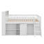 Lit mezzanine avec rangement intégré et tête de lit avec éclairage à DEL-229558227-229558228