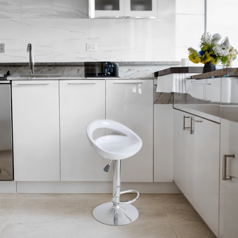 Manjeevan Adjustable Stool, White