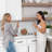 Set of 2 Large Glass Cookie Jars for Kitchen Counter