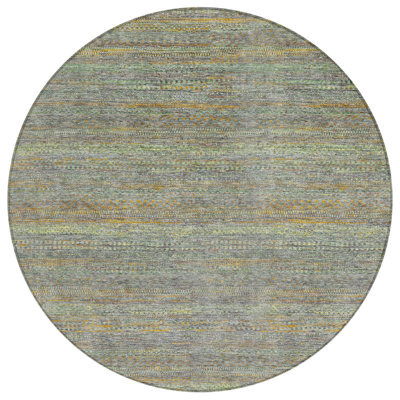 Machine Washable Indoor/Outdoor Oden ACN2148 Striped Rug