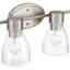 Éclairage pour salle de bain 3 lumières en laiton brossé avec abat-jour en verre transparent Jessa-1684681961-1684681967