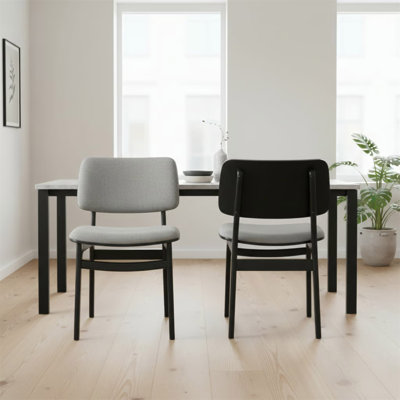 Chaises de salle à manger rembourrées Amil