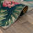 Tropical Botanical Floral Indoor/Outdoor Area Rug, Green Multi Patio Rug-1477285202