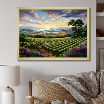 " Vineyard Charm Liquid Art IV "