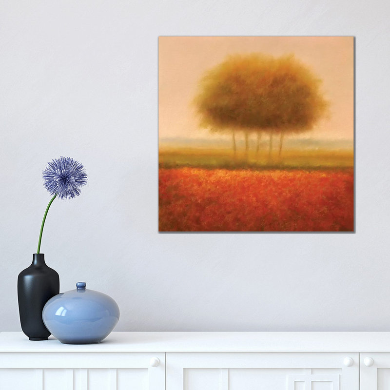 Orange Group Of Trees by Hans Dolieslager - Wrapped Canvas Gallery-Wrapped Canvas Giclée, 45.72 cm H x 45.72 cm W x 1.91 cm D