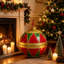 Boule de Noël vintage de 40 cm (16 pouces), décoration en métal, clochette festive à suspendre pour porche, portail, foyer, décoration de fêtes de fin d'année à la maison-918435761
