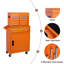 Coffre à outils, armoire de rangement à outils à 5 tiroirs avec coffre à outils amovible, doublure, roues verrouillables universelles, tablette réglable, mécanisme de verrouillage, chariot à outils en métal pour atelier de garage-414927371