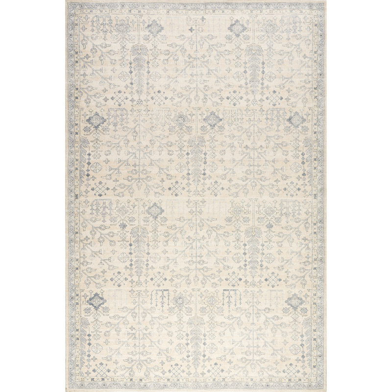 Flora Wool and Cotton Area Rug, Rectangle 9'6" x 13'6"
