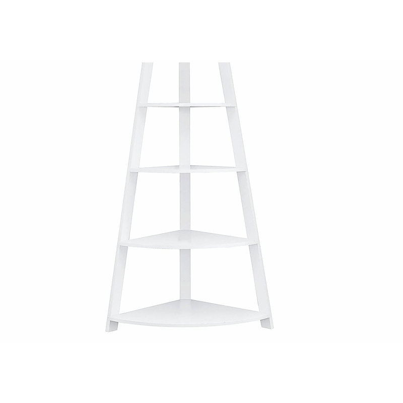 Tablette de coin à 4 niveaux, Blanc