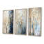 Or et bleu, trésors, paysages, arbres, ensemble de 3 impressions sur toile-401710609-401710613